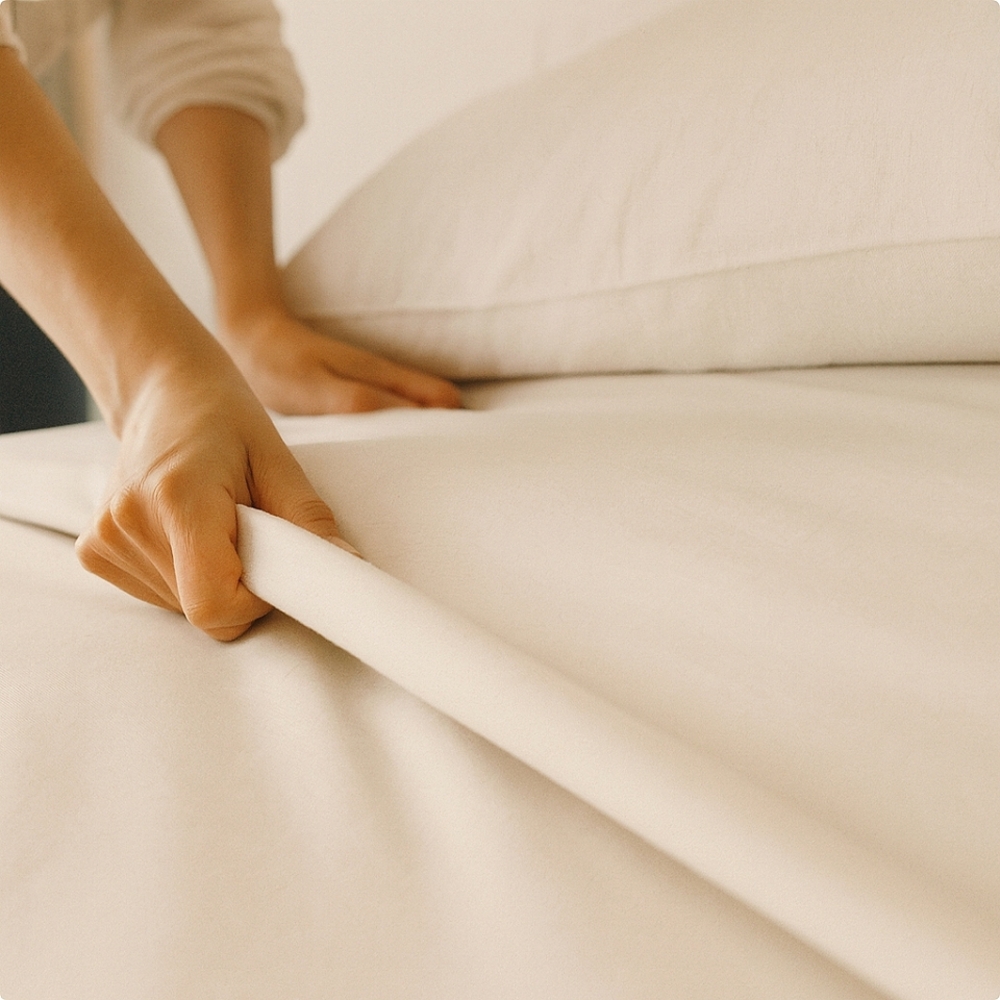 NWOT Laura Ashley 100% Cotton Queen Flat Sheet – Soft White / Pearl
